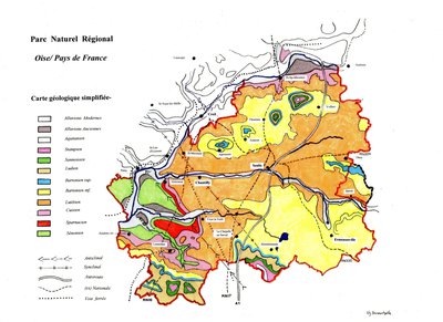 Carte géologique du Parc