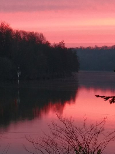 Lever du soleil sur l'Oise