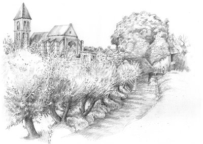 Le Ru du Haut et ses arbres têtards